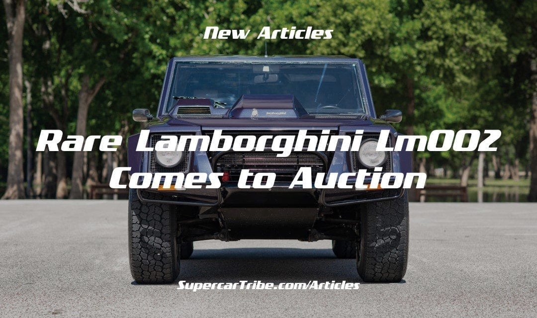 Rare Lamborghini LM002 Comes to Auction