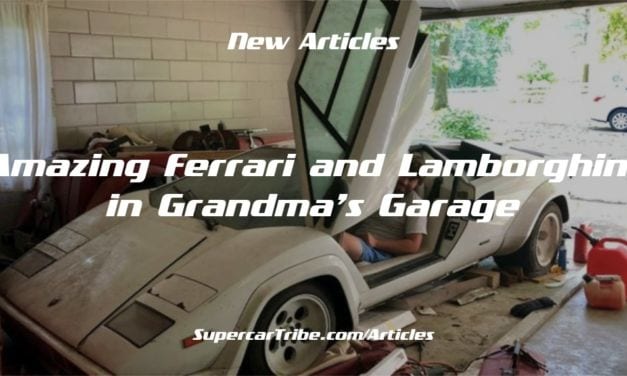 Amazing Ferrari and Lamborghini in Grandma’s Garage