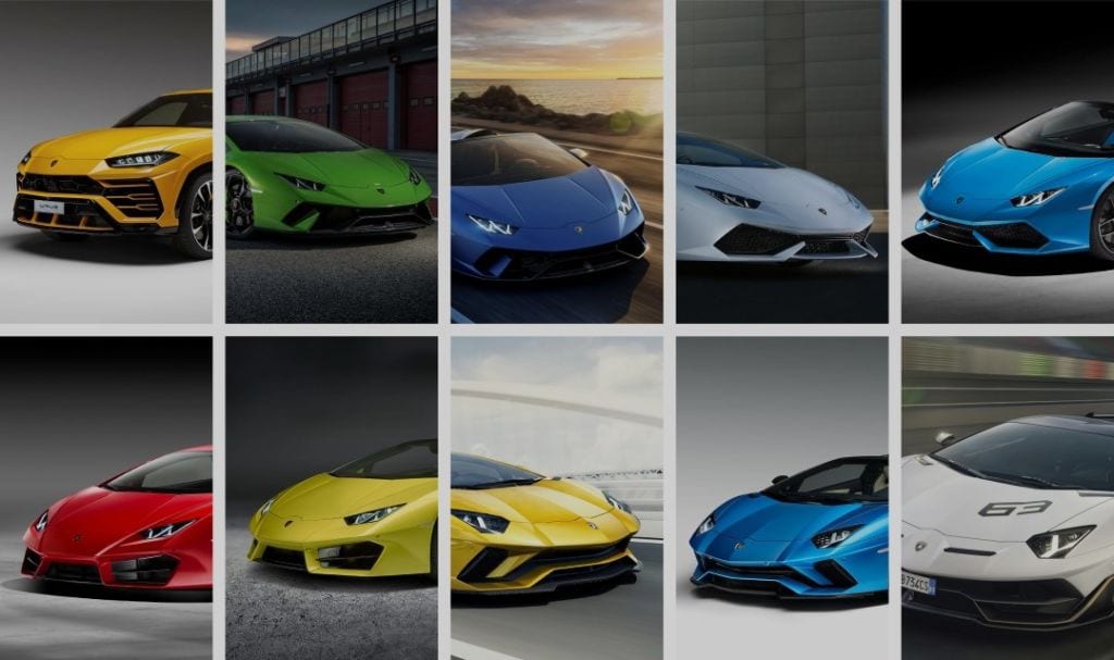 current lamborghini models