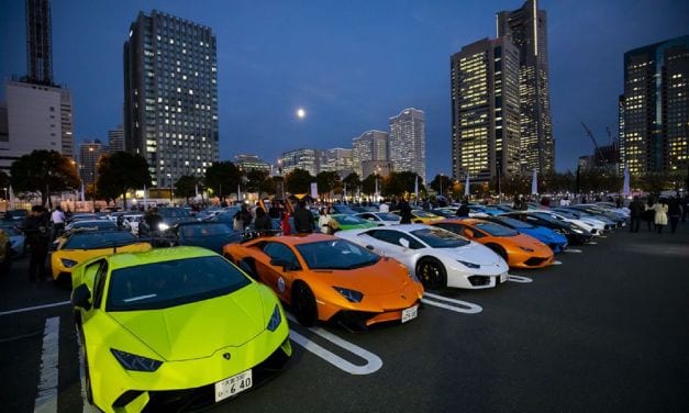 200 Supercars Assemble for Lamborghini Day Japan