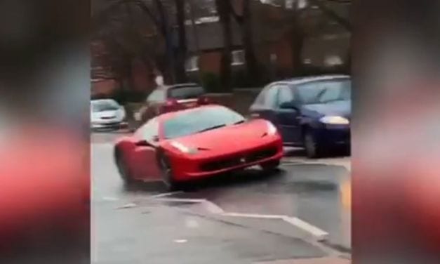 Speeding Ferrari in Christmas Day Police Chase